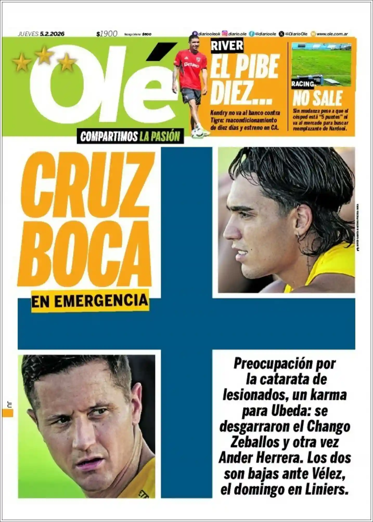 Evolucion Streaming | FM TENTACIÓN BRAGADO - Tapa del diario Ole